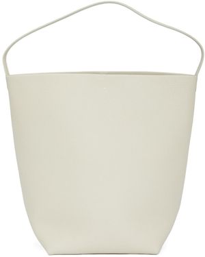 The Row Large N/S Park Tote Bag - White