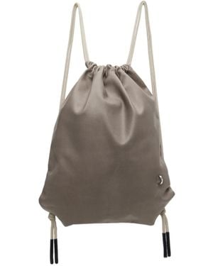 Rick Owens Drawstring Backpack - Brown
