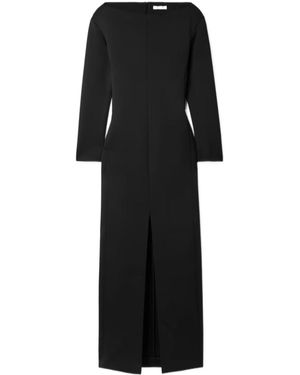 The Row Reysha Wool Extra-Long Dress - Black