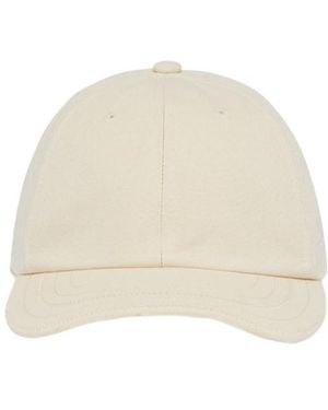 Jacquemus Logo Embroidered Curved Peak Baseball Cap - White