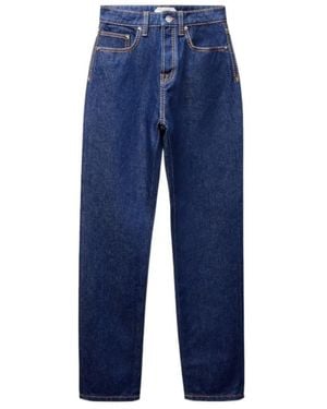 Versace High-Waist Straight Jeans - Blue