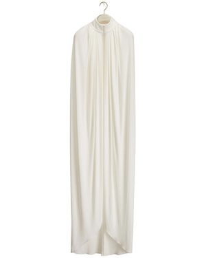 Dior Pleated Cape - White