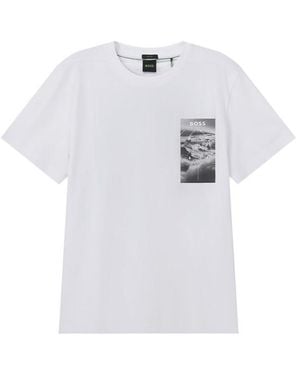 BOSS Graphic-Print T-Shirt - White
