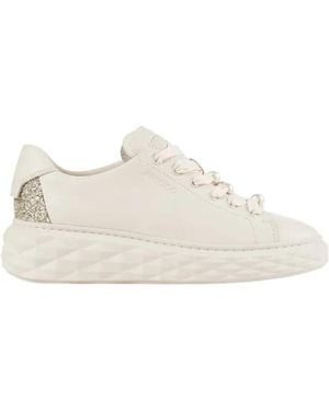 Jimmy Choo Diamond Light Maxi F Sneakers - White