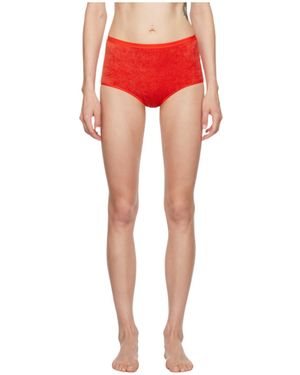 Baserange Elastic Waist Briefs - Red
