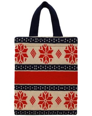 Comme des Garçons Live Free Tote Bag - Red