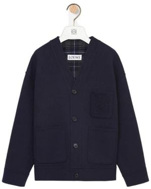 Loewe Long-Sleeved Cardigan - Blue