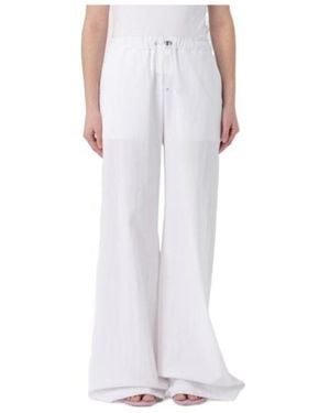 Moschino Drawstring Casual Trousers - White
