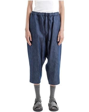 Comme des Garçons Elastic Waistband Casual Trousers - Blue