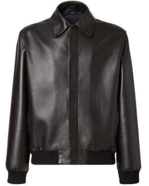 Fendi Leather Jackets - Black