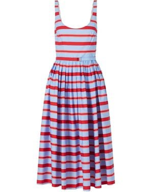 Emilia Wickstead Striped Dress - Purple