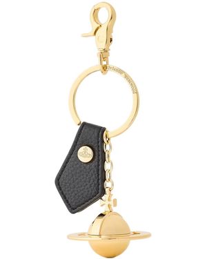 Vivienne Westwood Planet Pendant Keychain - White