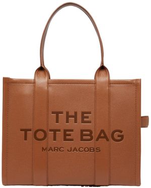 Marc Jacobs Large Double Handle Tote Bag - Brown