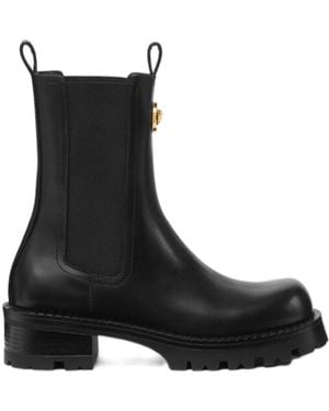 Versace Vagabond Slip-On Chelsea Boots - Black