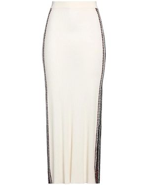 Chloé Wool Knit A-Line Skirt - White