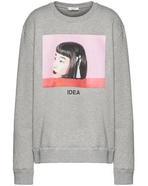 Valentino Izumi Miyazaki Print Sweatshirt - Grey