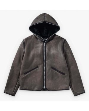 Our Legacy Shearling Zip-Fastening Jacket - Black