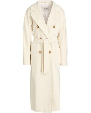 Max Mara Minimalist Double- Belted Coat - Natural