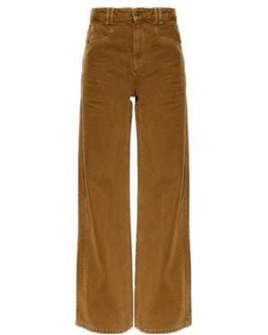 Isabel Marant Belt Loop Jeans - Natural