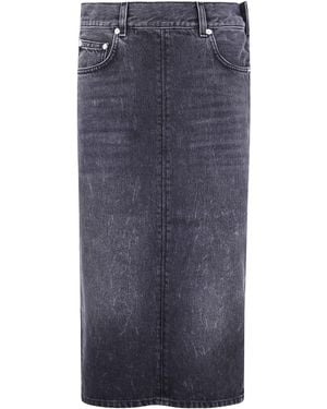 Haikure Kim Denim Knee-Length Skirt - Blue