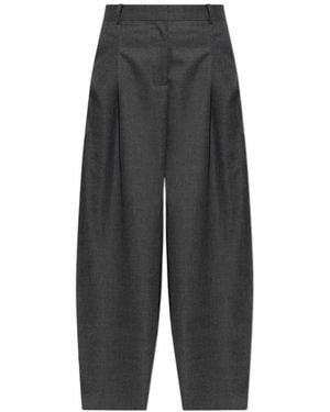 By Malene Birger Casual Pants With Belt Loops - Gray