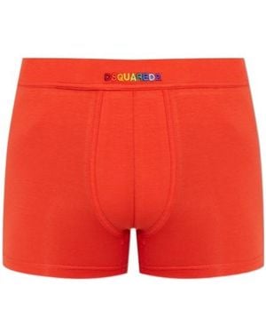 DSquared² Branded Boxer Briefs - Red