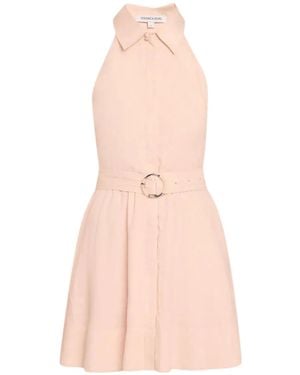Veronica Beard Beau Flared Mini Dress - Pink