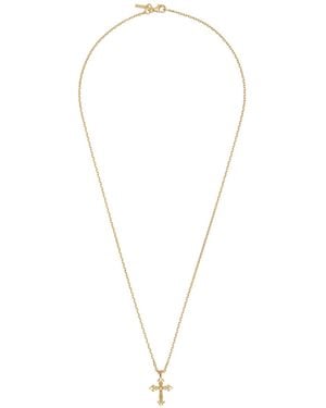 Emanuele Bicocchi Cross-Pendant Necklace - White