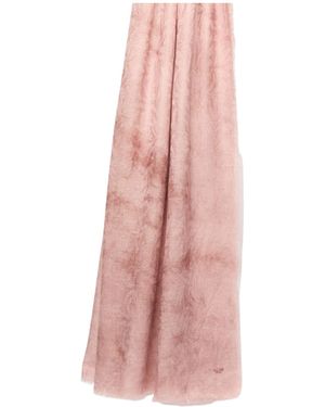 Weekend by Maxmara Butterfly Logo Embroidered Scarf - Pink