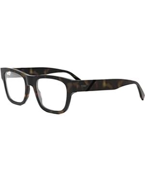 Fendi Eyewear Square Frame Glasses - Metallic