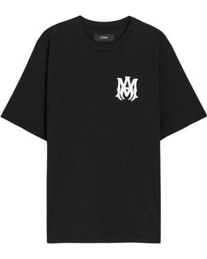 Amiri Loose Mid-Length Logo T-Shirt - Black