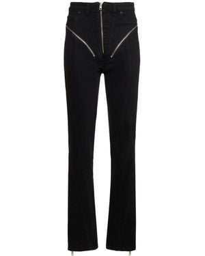Mugler High-Waist Jeans - Black