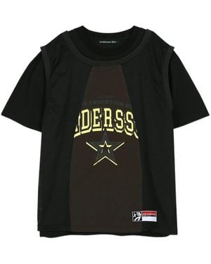 ANDERSSON BELL Basketball Jersey Layered T-Shirt - Black