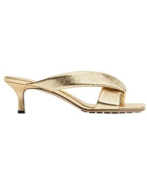 Bottega Veneta Riva Mules - Metallic