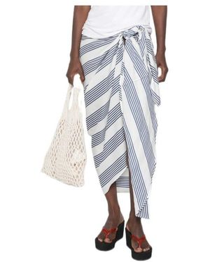 Frankie Shop Asymmetrical Skirt - Blue
