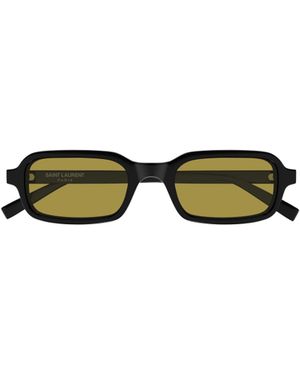 Saint Laurent Rectangle Sunglasses - Green
