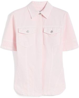 Sportmax Slim-Fit Bull Denim Shirt - Pink