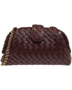Bottega Veneta Woven Detailed Clutch Bag - Brown