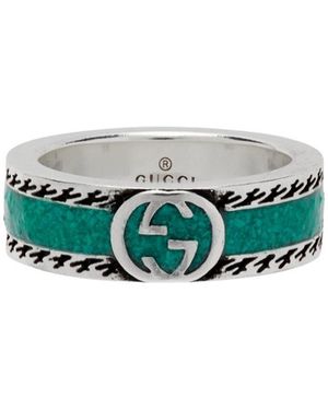 Gucci Logo Ring - Green