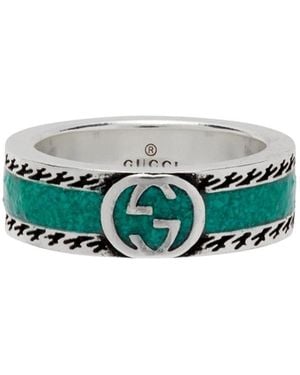 Gucci Logo Ring - Green