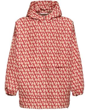 Valentino Long Sleeve Casual Jacket - Red