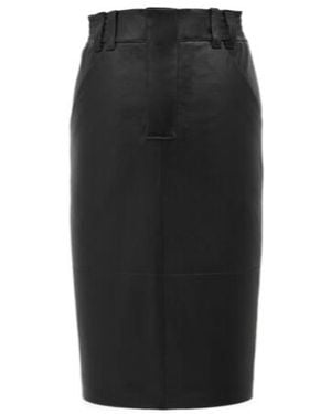Saint Laurent High Waist Pencil Skirt - Black