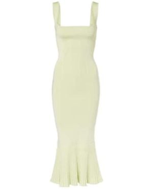 Galvan London Atalanta Midi Dress - White