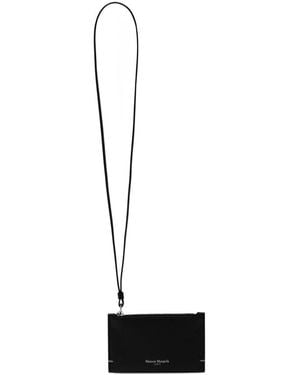 Maison Margiela Four-Stitched Zipped Coin Purse - White