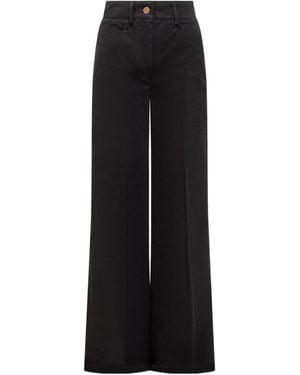 The Seafarer Wide Leg Trousers - Black
