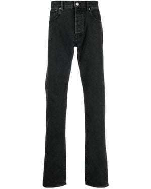 KENZO Bara Mid-Rise Slim-Cut Jeans - Black