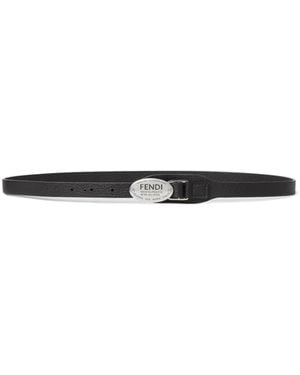 Fendi Selleria Belt - White
