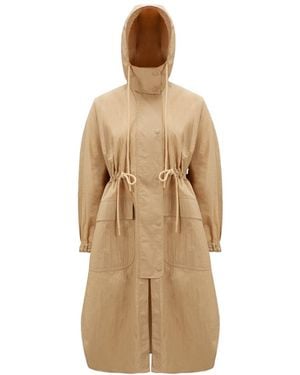 Moncler Sologne Parka Coat - Natural