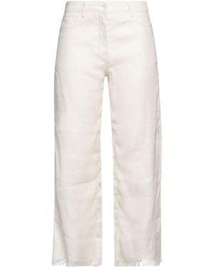 Max Mara Solid-Colored Jeans - White