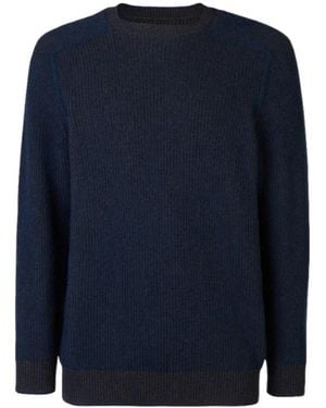 Sease Reversible Cashmere Crewneck Sweater - Blue